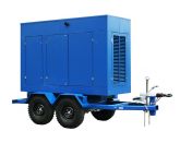 ТСС ЭД-160-Т400-2РПМ9 в погодозащитном кожухе на прицепе с АВР