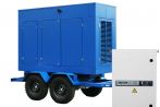 ТСС ЭД-40-Т400-2РПМ9 в погодозащитном кожухе на прицепе с АВР
